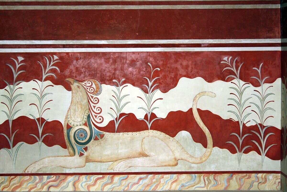 Фреска из Кноссоса, ок.1550 г.до н.э.