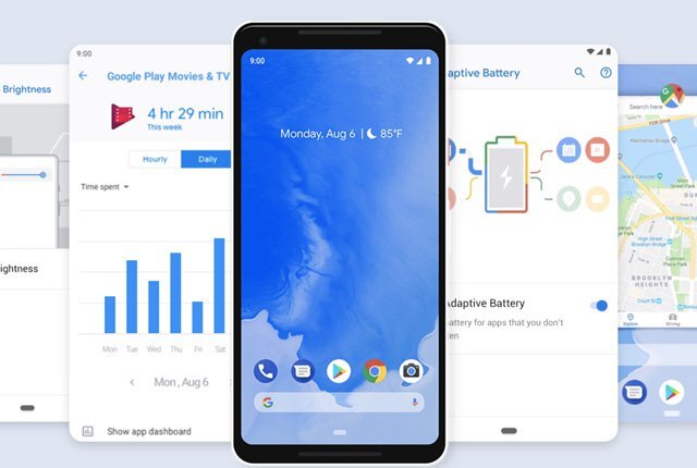 Фото из сети, демонстрируется интерфейс Android 9