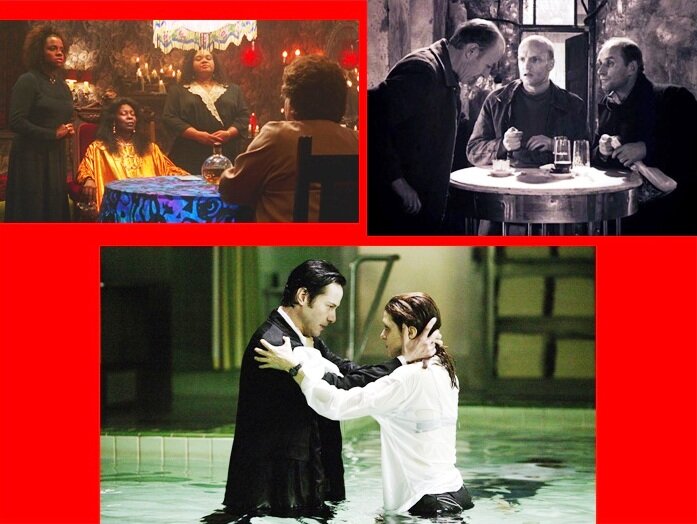 Иллюстрации с сайтов http://kinoclub.ws/details.php?id=210714 ; https://www.ivi.ru/titr/goodmovies/i-vkusno-i-polezno ; https://www.afisha.ru/movie/174170/ ; http://ckopo.net/films/torrent-films-drama/10607-stalker-1979-bdrip-720p.html Кадры из х.ф. «Сталкер» (1979), «Привидение» (1990), «Константин: Повелитель тьмы» (2005). 