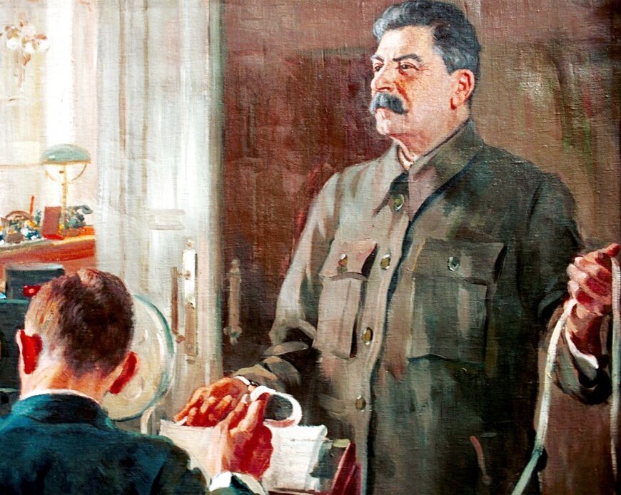 Сталин на картинах советских художников