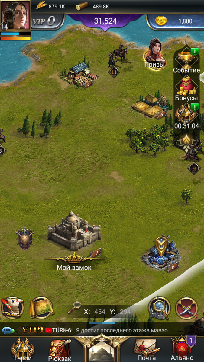 Вид игрового поля