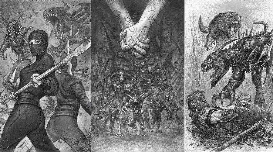 Картинка взята с сайта langalex.com "Арт по циклу романов "Война с демонами".