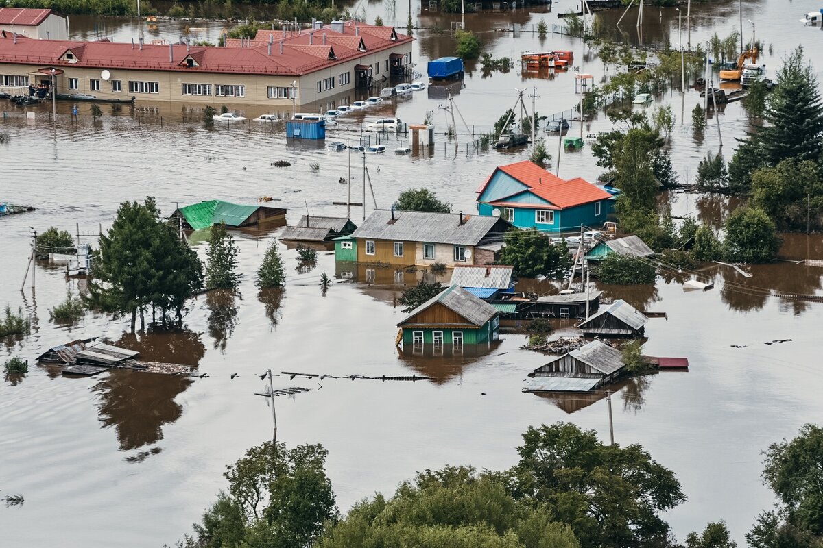                  Последствия паводка в Амурской области. Использовано фото с сайта regnum.ru