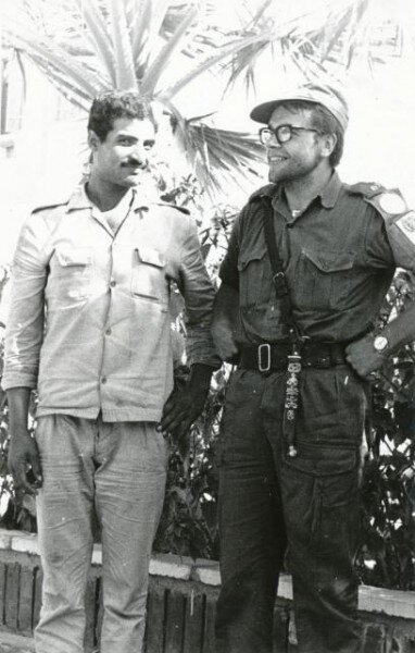 Финский офицер во время миротворческой миссии ООН. Обратите внимание на финский нож на поясе