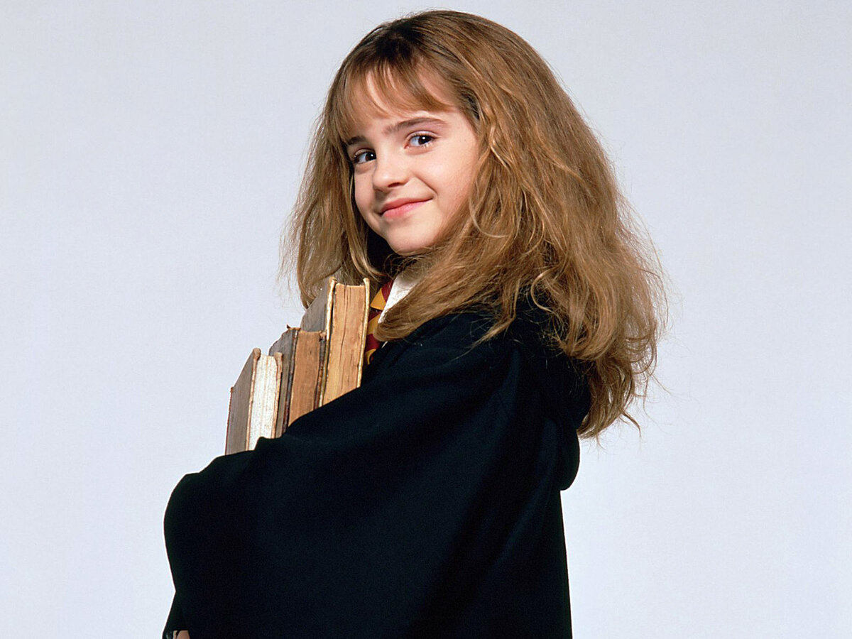 Эмма в роли Гермионы Грейнджер в фильме " Гарри Поттер и философский камень"