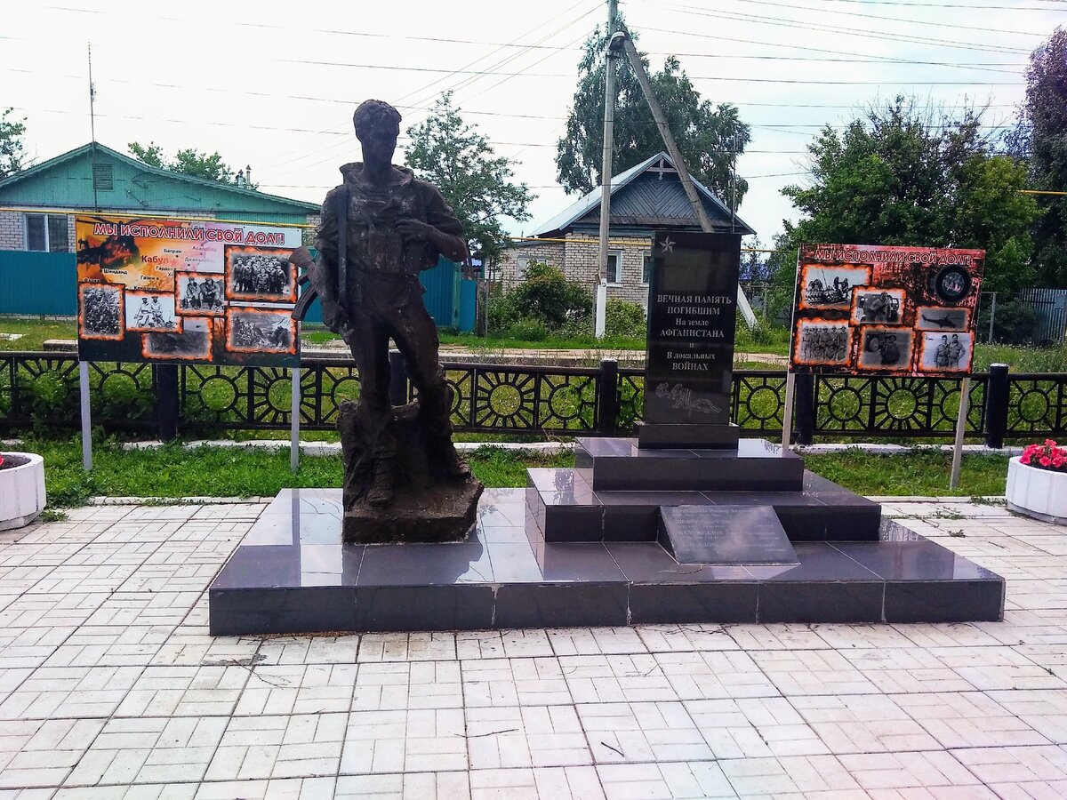 Фото: Памятник ВОВ, жанровая скульптура, Новосибирская область, Чановский район,
