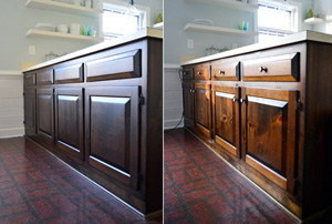 Ремонт фасада — это возможность сэкономить 40% от той суммы, которую вы потратили бы на покупку нового гарнитура. Вы можете положиться на профессионализм мастеров, которые на достойном уровне выполнят оперативную реставрацию по хорошим ценам. Если нужна реставрация фасада кухни, цены вы можете узнать, позвонив менеджерам компании, оставив заявку на сайте, либо написав нам на электронную почту .