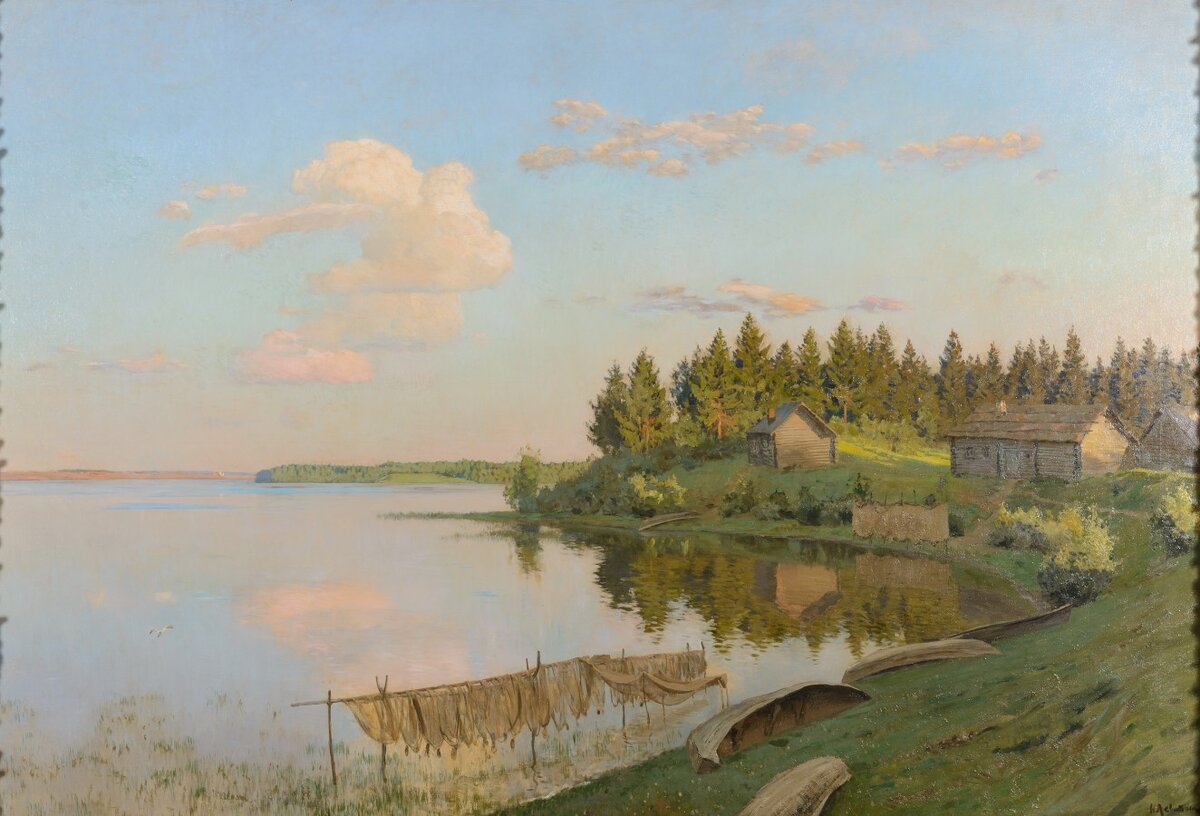 И. Левитан "На озере"