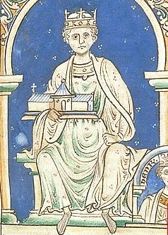 Генрих II на миниатюре XII -XIII веков.Репродукция с сайта http://monarchy.nm.ru/