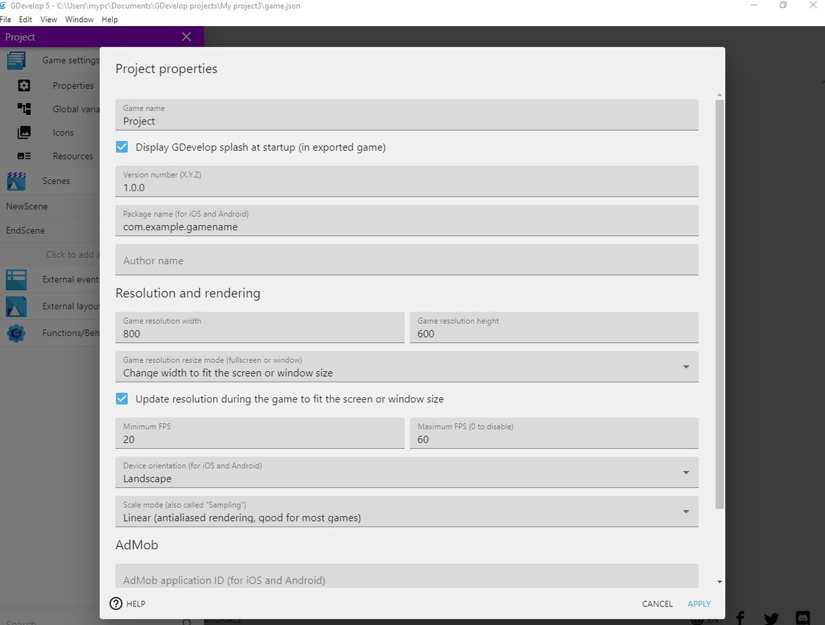 Скриншот автора
