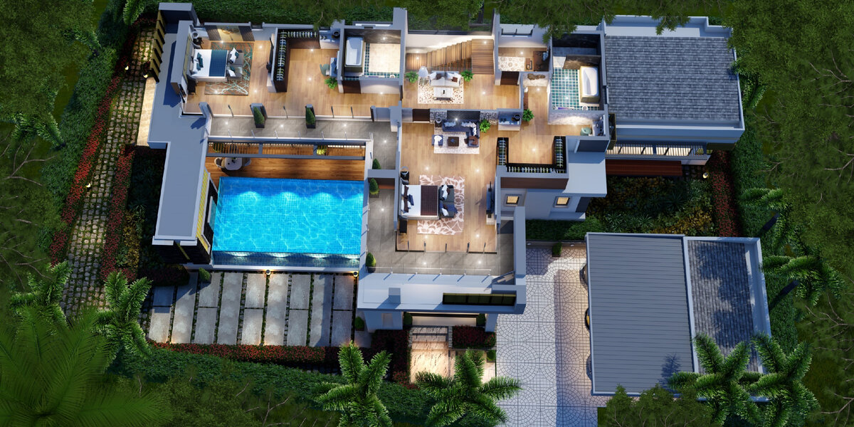 Второй этаж - «Амазонка» Проект дома - V-300