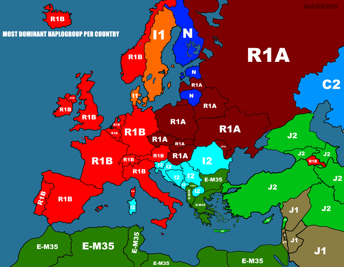 Гаплогруппа r1a славяне