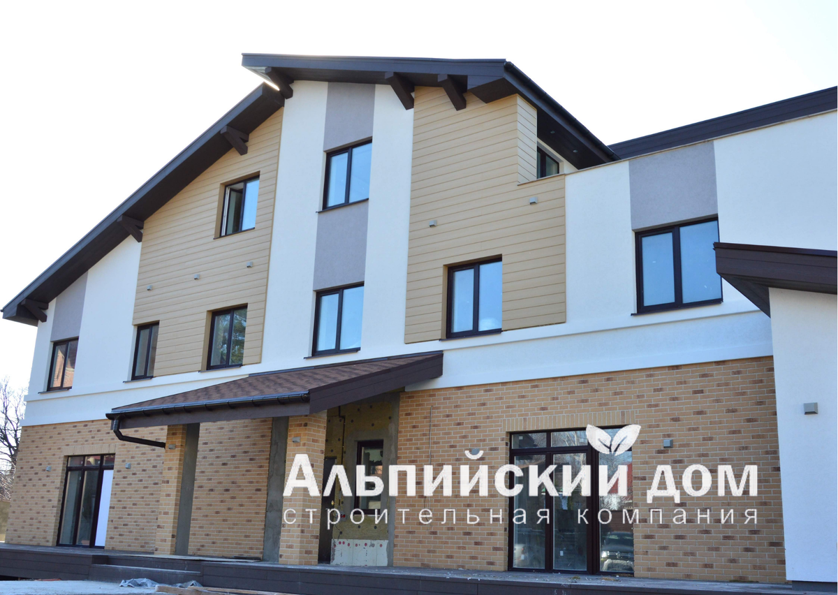 Двухэтажный дом АКД-Болгарский переулок. Строительная компания Альпийчкий дом. 