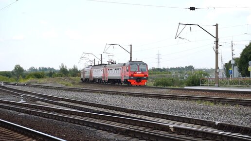 Электропоезд ЭД9М-0154+ЭДТ. Аламбайский экспресс.