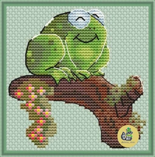 Схема для вышивки крестом «Мистер Жабикус»
