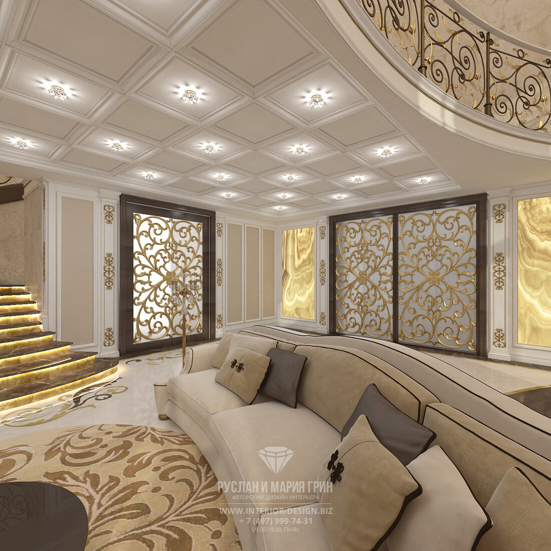 Современные идеи интерьера гостиной в стиле арт-деко