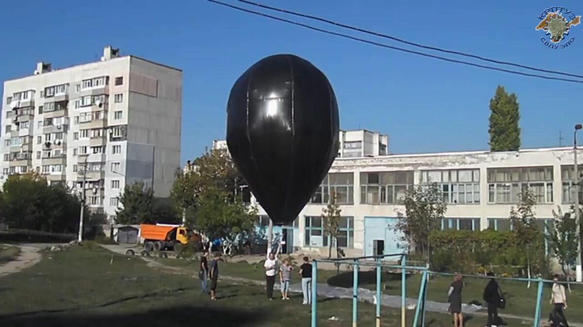 Ознакомительный полет на воздушном шаре Сердце в районе Белой скалы и Белогорска