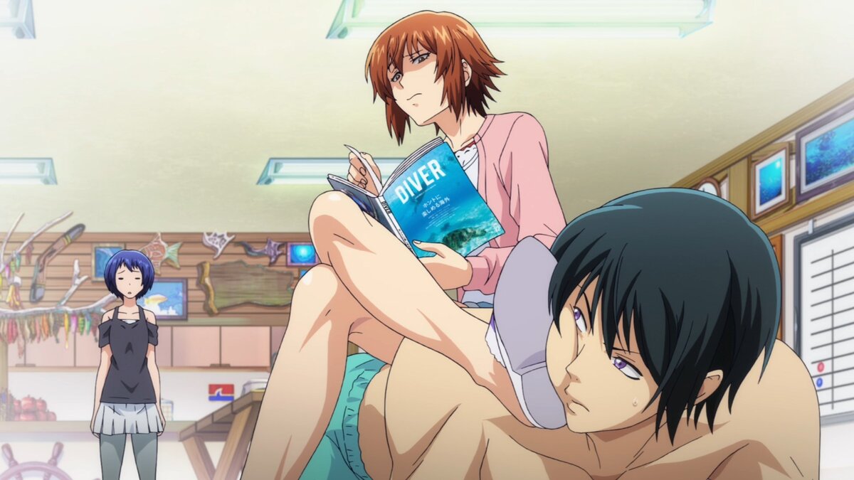 18 с субтитрами. Grand Blue аниме Iori. Необъятный океан Иори. Чиса Котегава необъятный океан. Необъятный океан аниме Иори