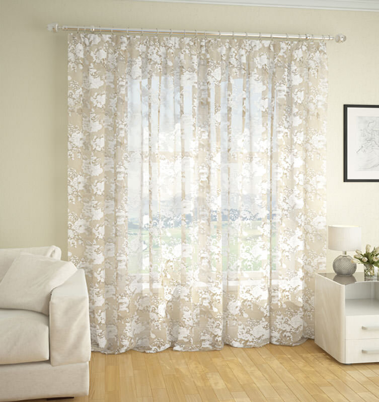 Тюль в интерьере