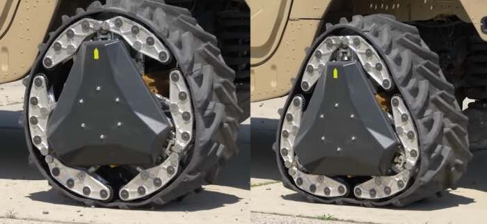 
Колеса-гусеницы для боевых машин.
