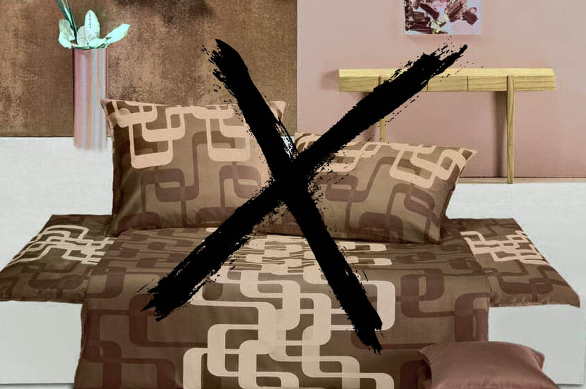Постельное белье с геометрическим дизайном. Источник фотоконтента: Posteleon.ru