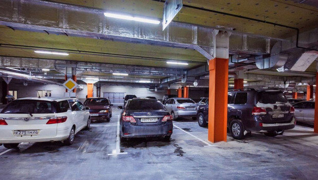 Крытая парковка в ТРЦ Galaxy.vk.com/galaxy_barnaul