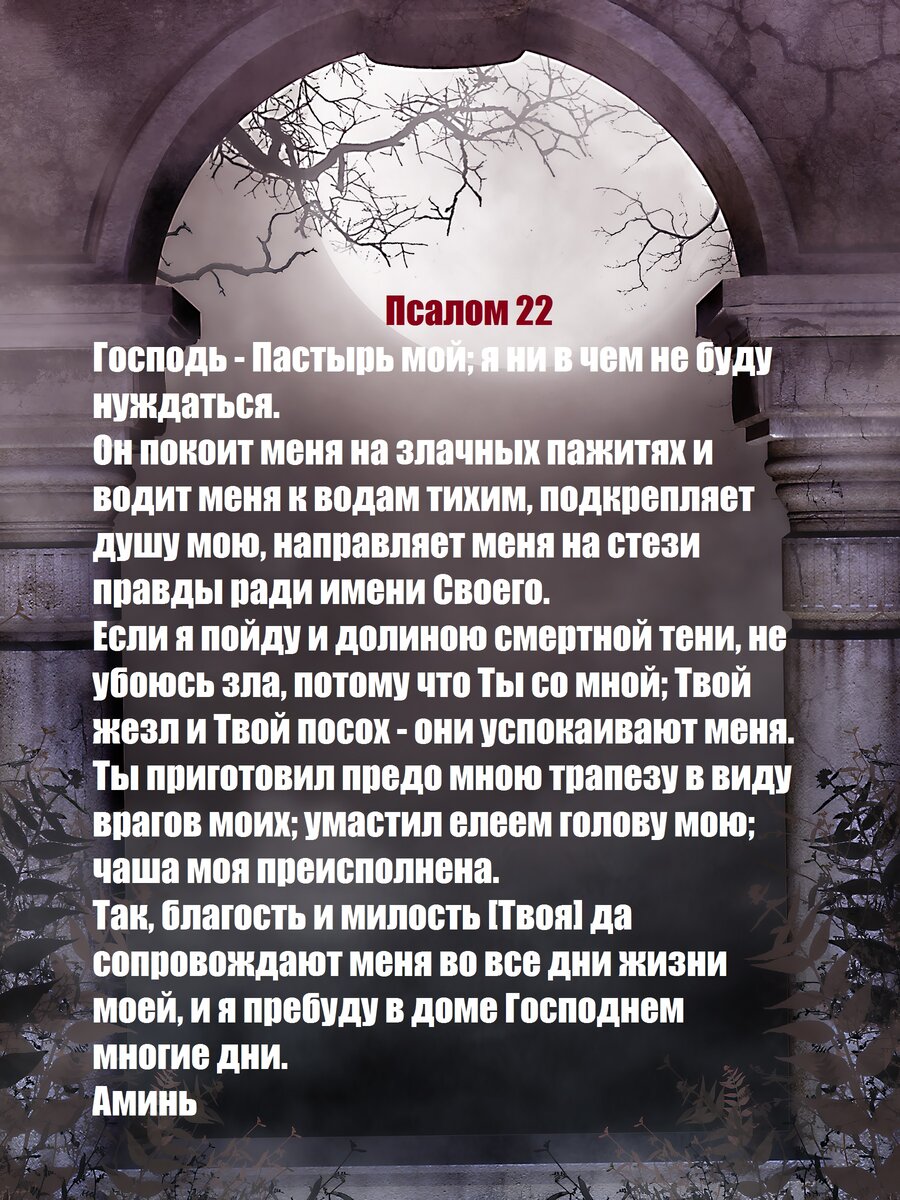 Псалом 22 картинки