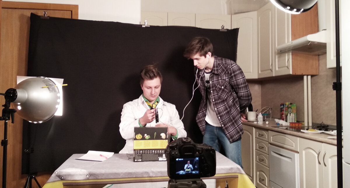 кадр со съемочного процесса