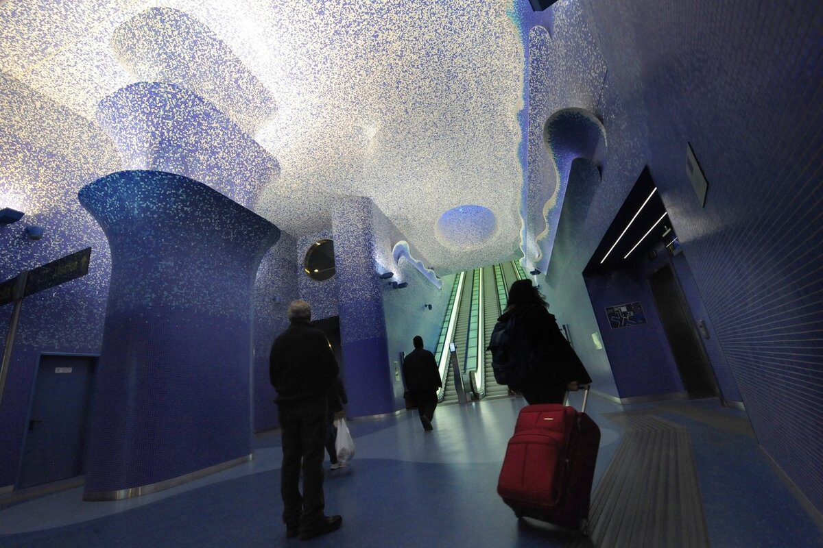 Метро в неаполе фото