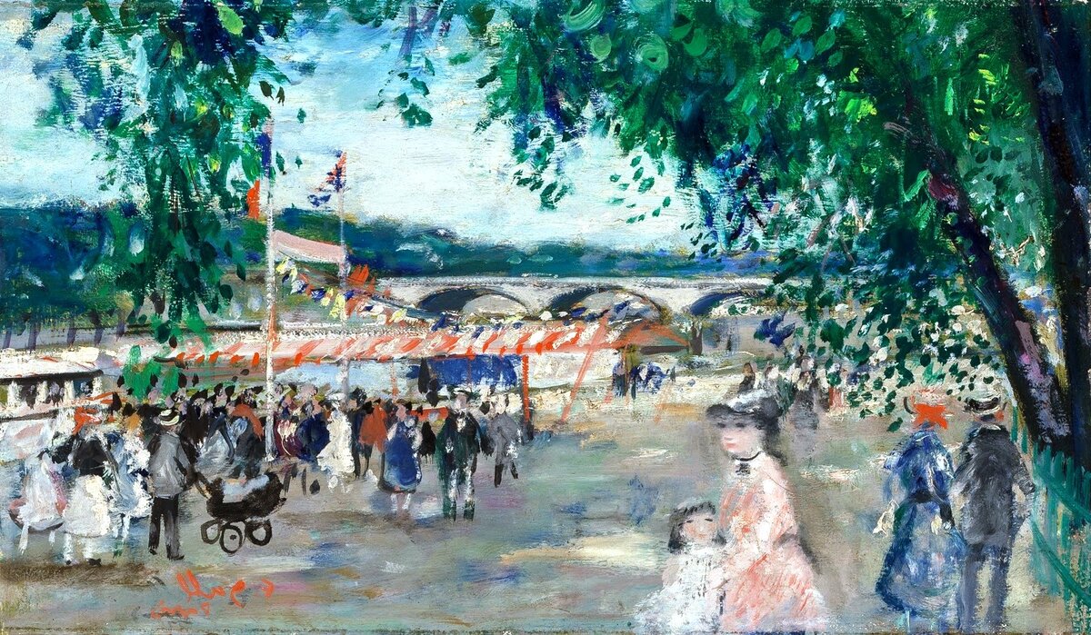 "Семья Галль на прогулке на катере"