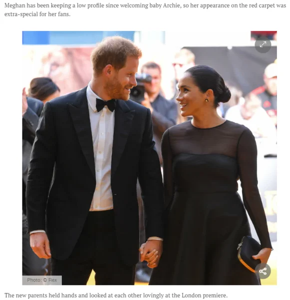 Источник https://www.hellomagazine.com/royalty/gallery/2019071475287/prince-harry-meghan-markle-lion-king-premiere-live-updates/13/ 