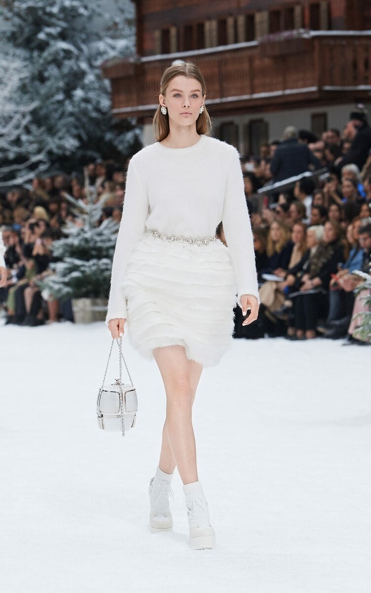 юбка из узких оборочек