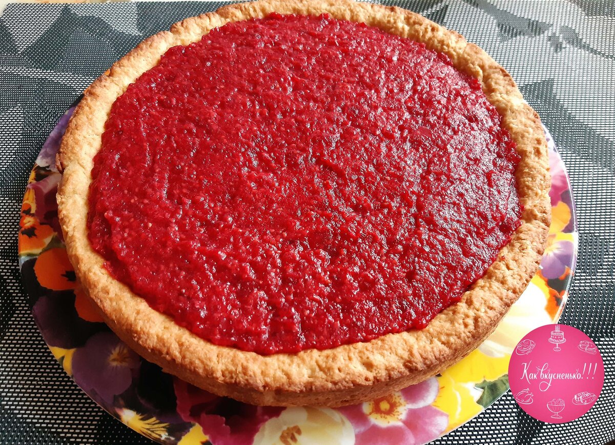 Малиновый тарт с кремом