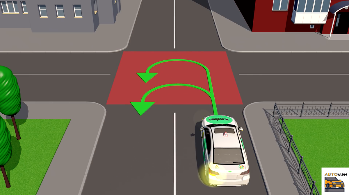 ПДД разворот на перекрестке. Пункт 8.6 ПДД РФ. Правильная Траектория разворота на перекрестке. Перекресток разворот на перекрестке.