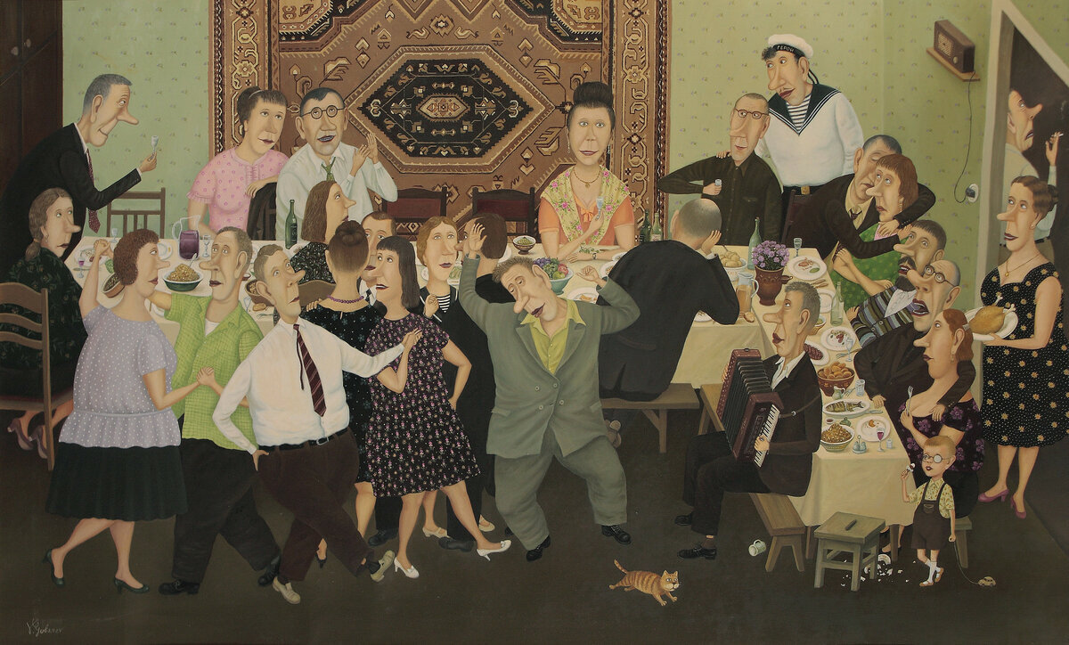 В.Губарев. Застолье.