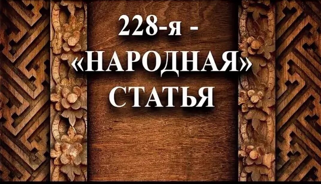 Народная статья. 228 Народная статья. Я народная.