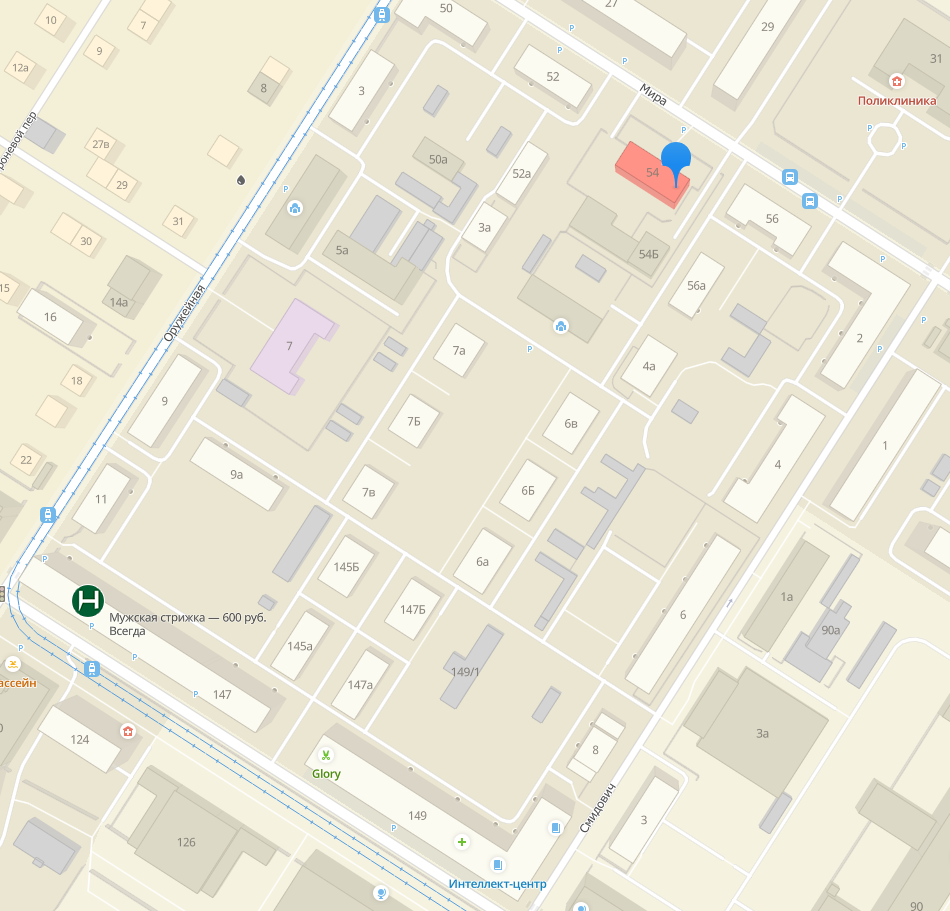 Схема квартала