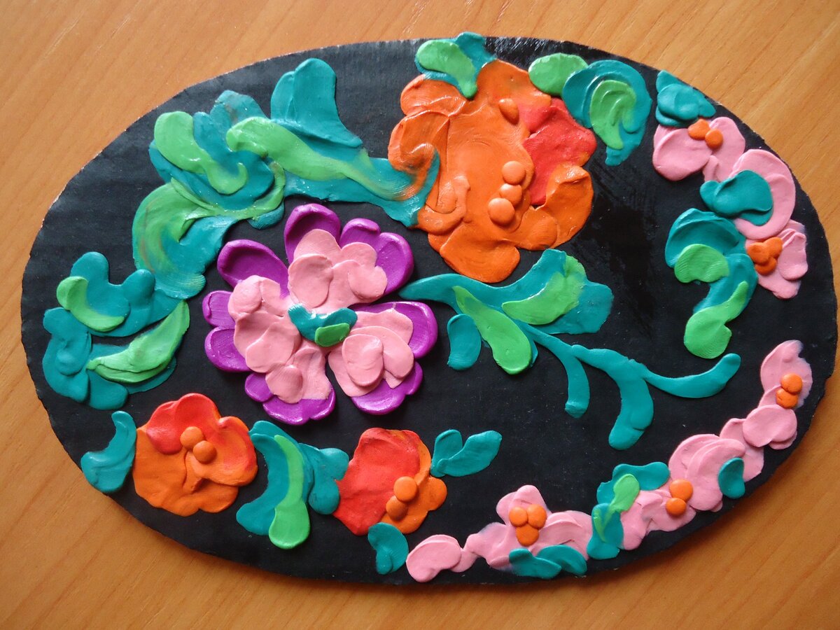 Образец для мастер-класса "Жостовская роспись"