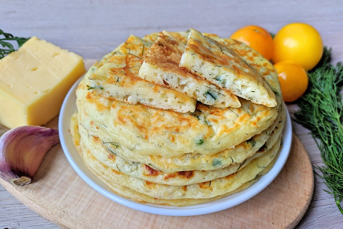 Лепешки с сыром и зеленью, жареные на сухой сковороде - пошаговый рецепт с фото на Готовим дома