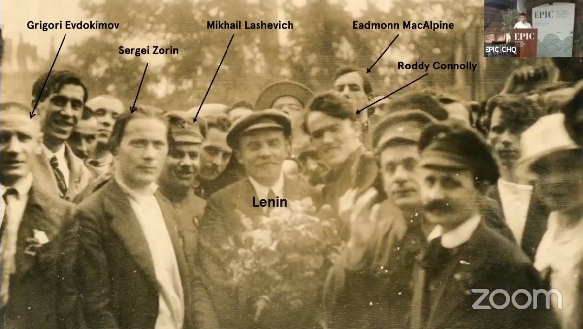 Ленин с участникам Коминтрена