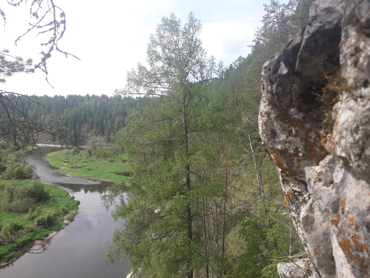 Река Серга особенно хороша сверху. Фото автора.