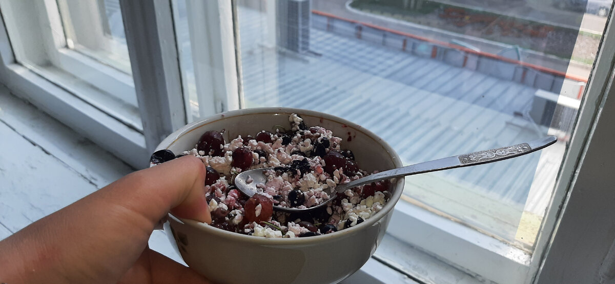 Творог+черная смородина+крыжовник