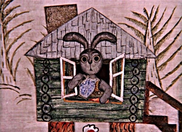 Кадр из мультфильма "Лиса и заяц"