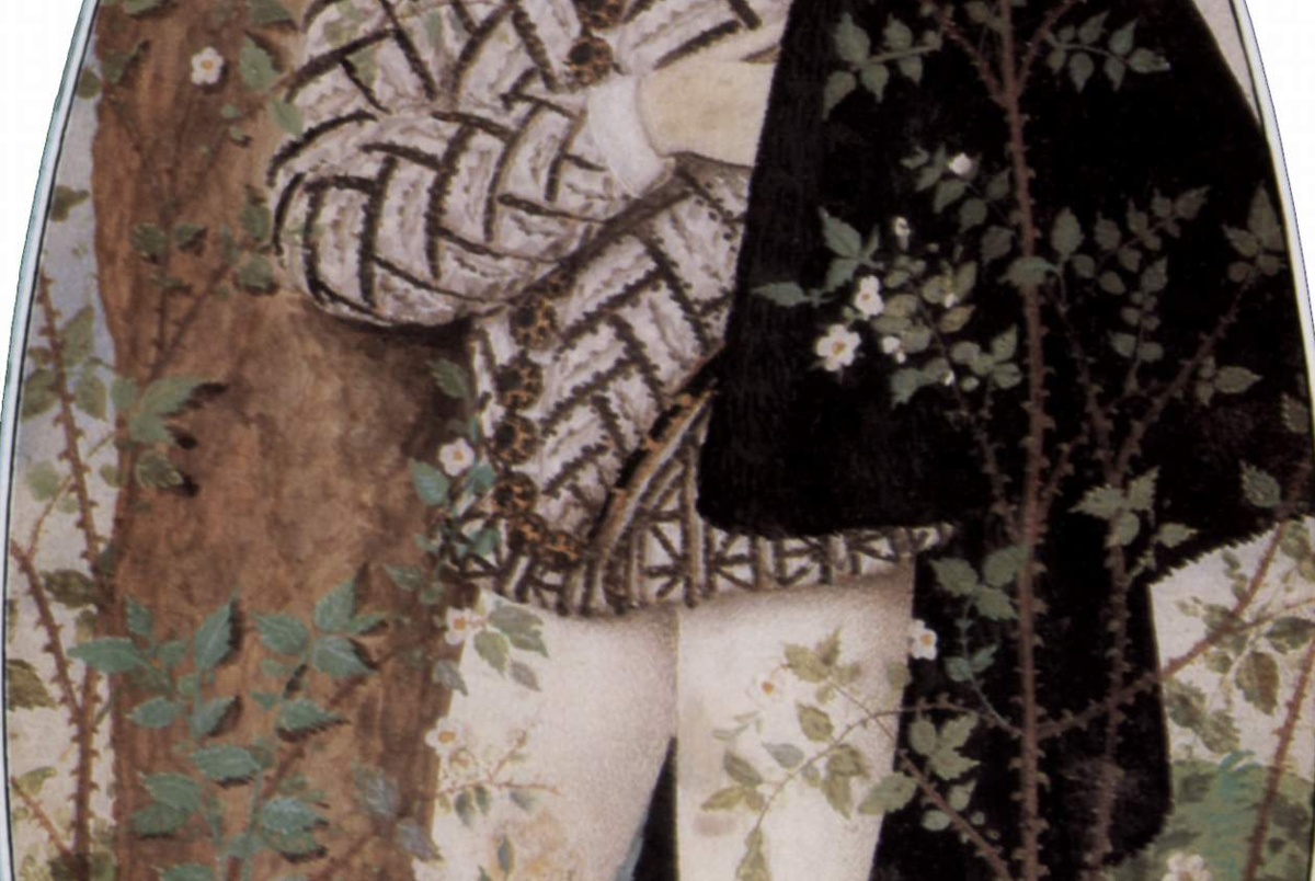 Портрет молодого человека среди роз, предположительно - Роберта Деверо, графа Эссекса, Николас Хиллиард, ок. 1588. (с) Из коллекции Виктории и Альберта