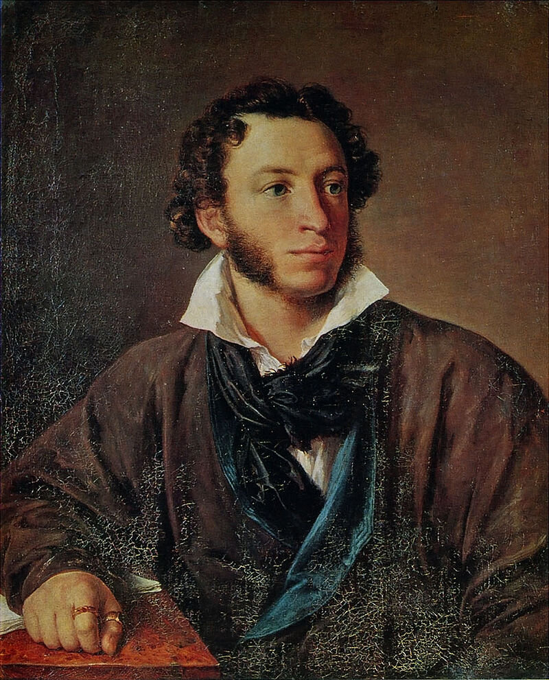 Василий Тропинин. «Портрет А. С. Пушкина», 1827 год, Всероссийский музей А. С. Пушкина, Санкт-Петербург © Public domain