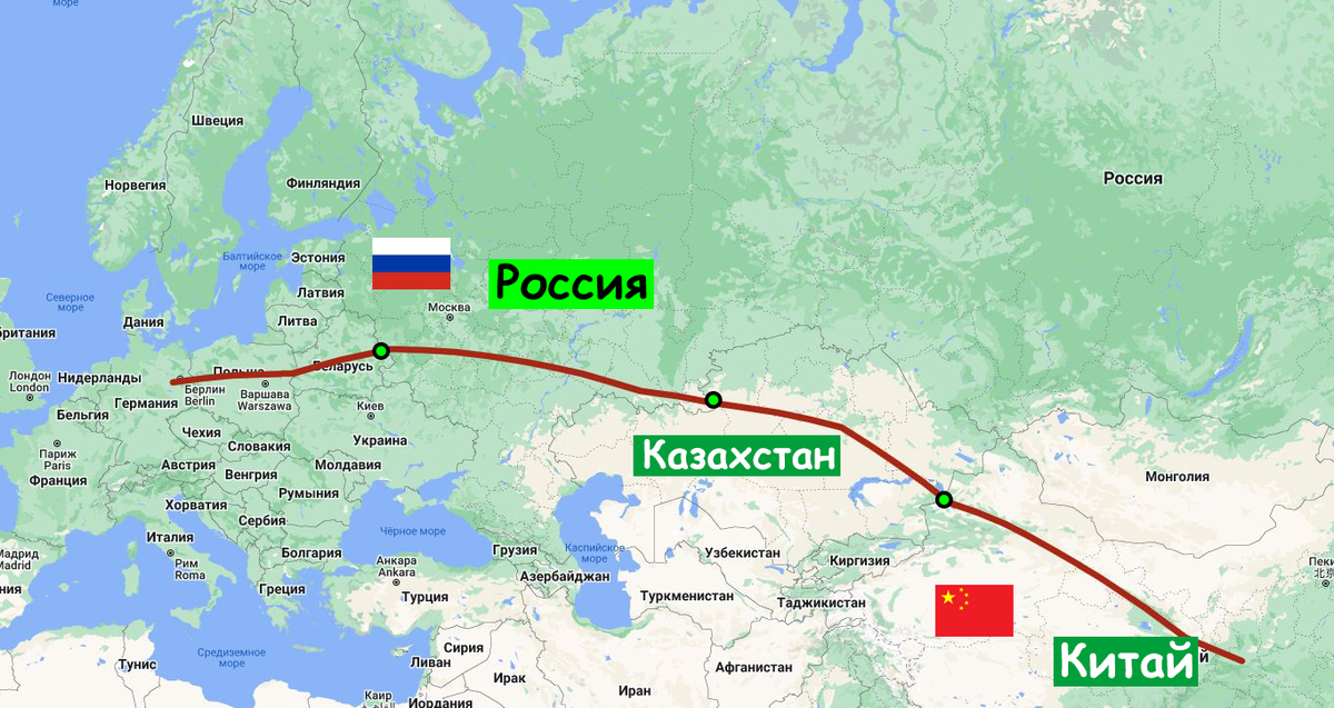 Автодорога европа западный китай схема