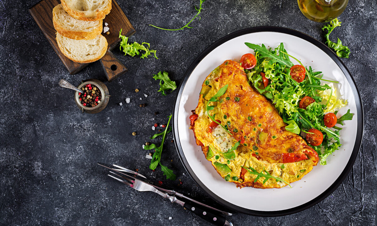 Легко и сытно - изысканный омлет для утонченных гурманов