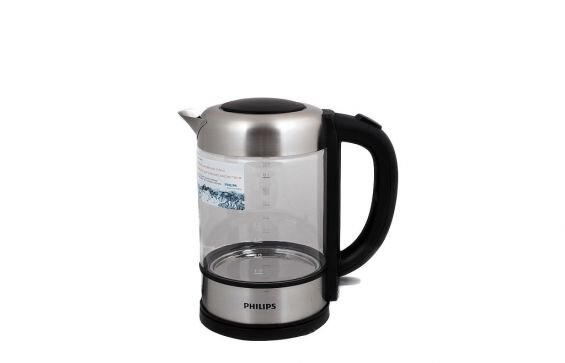 
Philips HD9342 является одним из наиболее популярных чайников на рынке. Данная модель представляет собой первый чайник Philips, выполненный из стекла и нержавеющей стали. Благодаря этому устройство может похвастаться непревзойденной прочностью и долговечностью. Индикация объёма воды даёт возможность вскипятить необходимое количество воды, не потребляя при этом лишние природные ресурсы. Это отличный вариант, если вы хотите купить хороший чайник.
