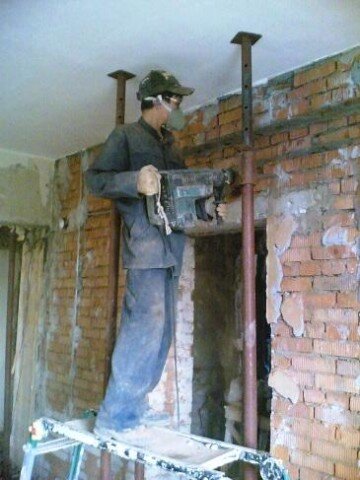  Процесс увеличения проема