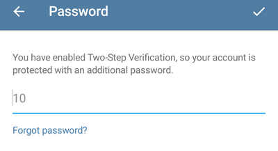 You have two step verification enabled